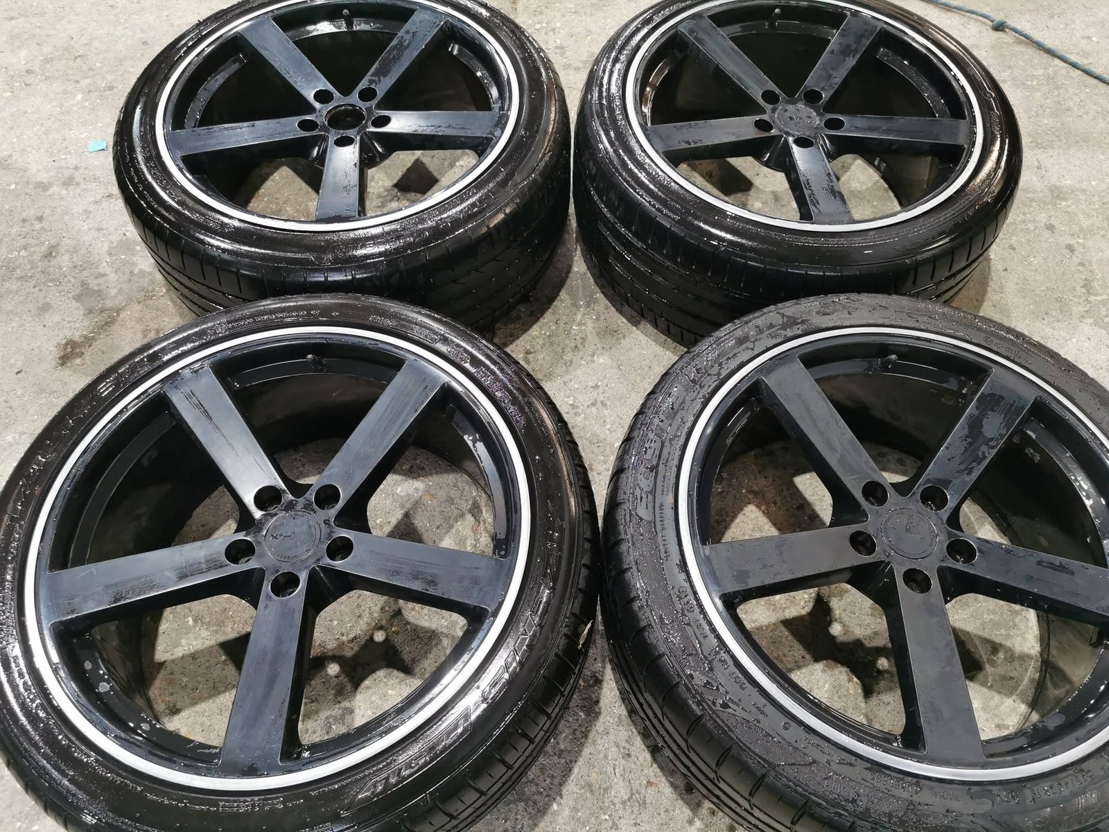 1 19" FOX MOTORSPORT MS003 ALLOY WHEELS / TYRES MERCEDES VITO FITMENT - 5 X 112 FITMENT - Image 1