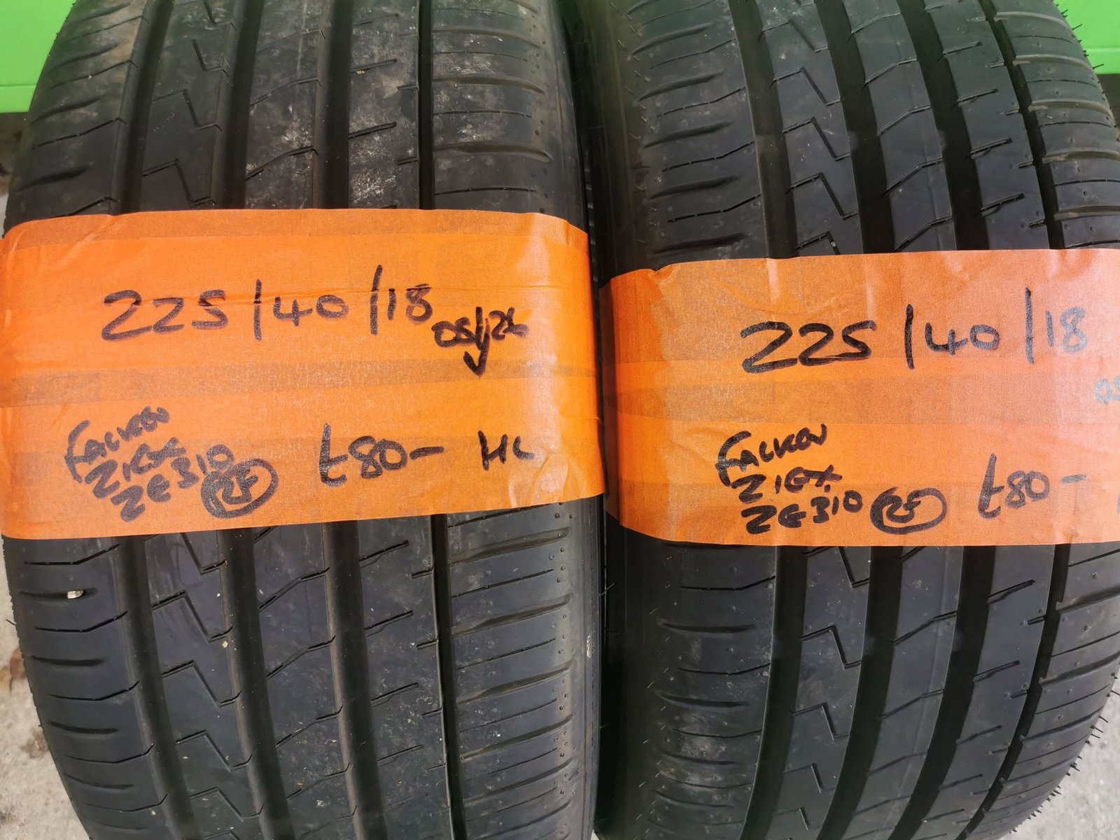 225 40 18 falken rf 225 / 40 / 18 FALKEN ZIEX ZE 310 RUN FLAT TYRES - TWO AVAILABLE - Image 1