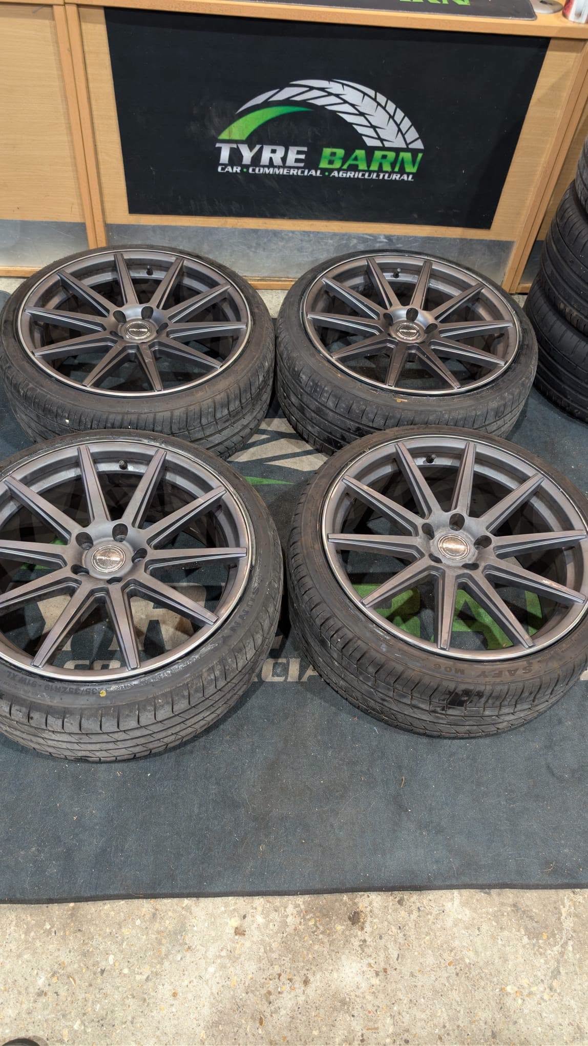 1 19" AMS PERFORMANCE ALLOY WHEELS / TYRES - 5 X 112 FITMENT - AUDI - Image 1