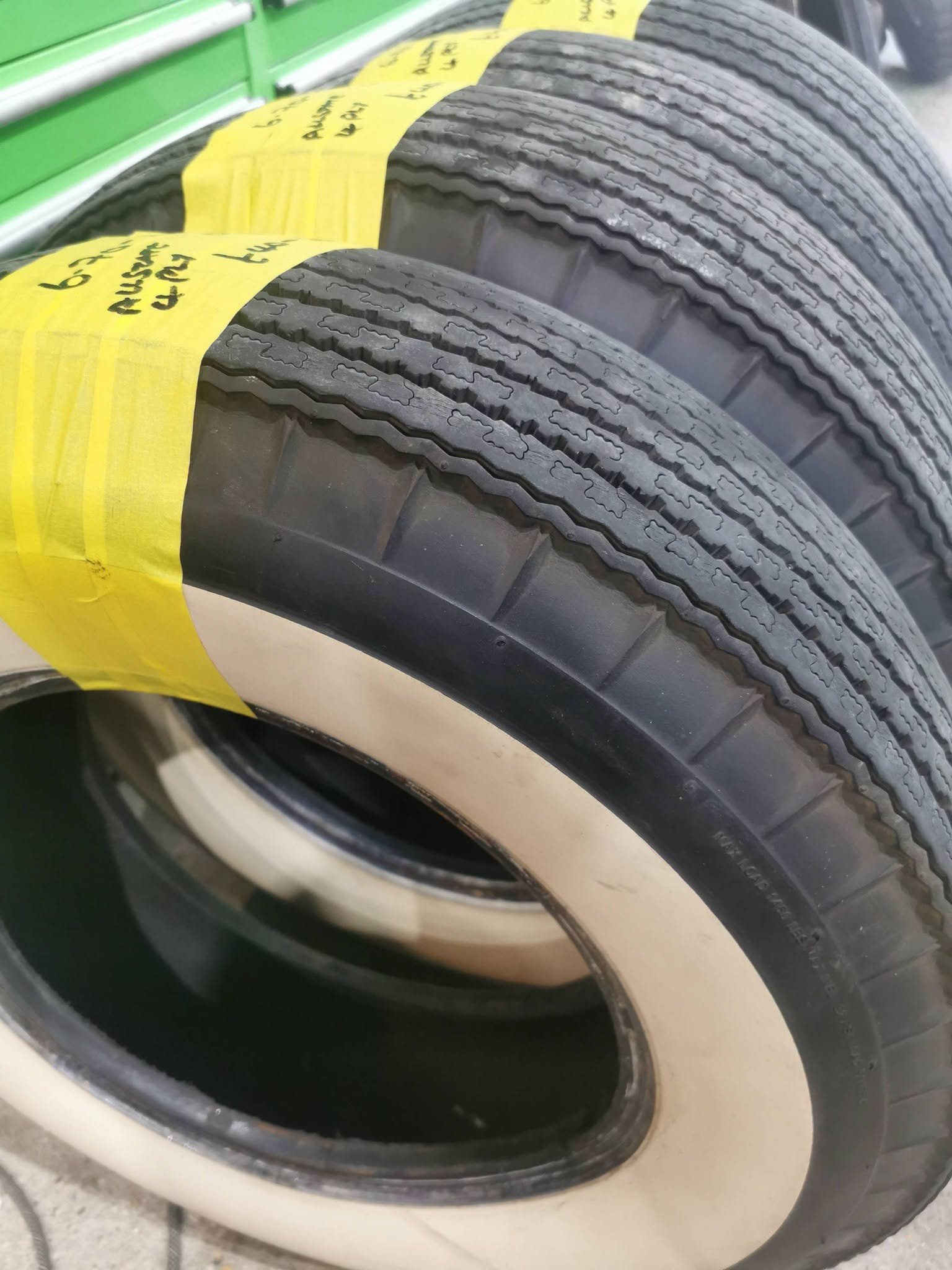7.7-15 2 6.70 - 15 WHITEWALL TYRES - FOUR AVAILABLE - Image 1